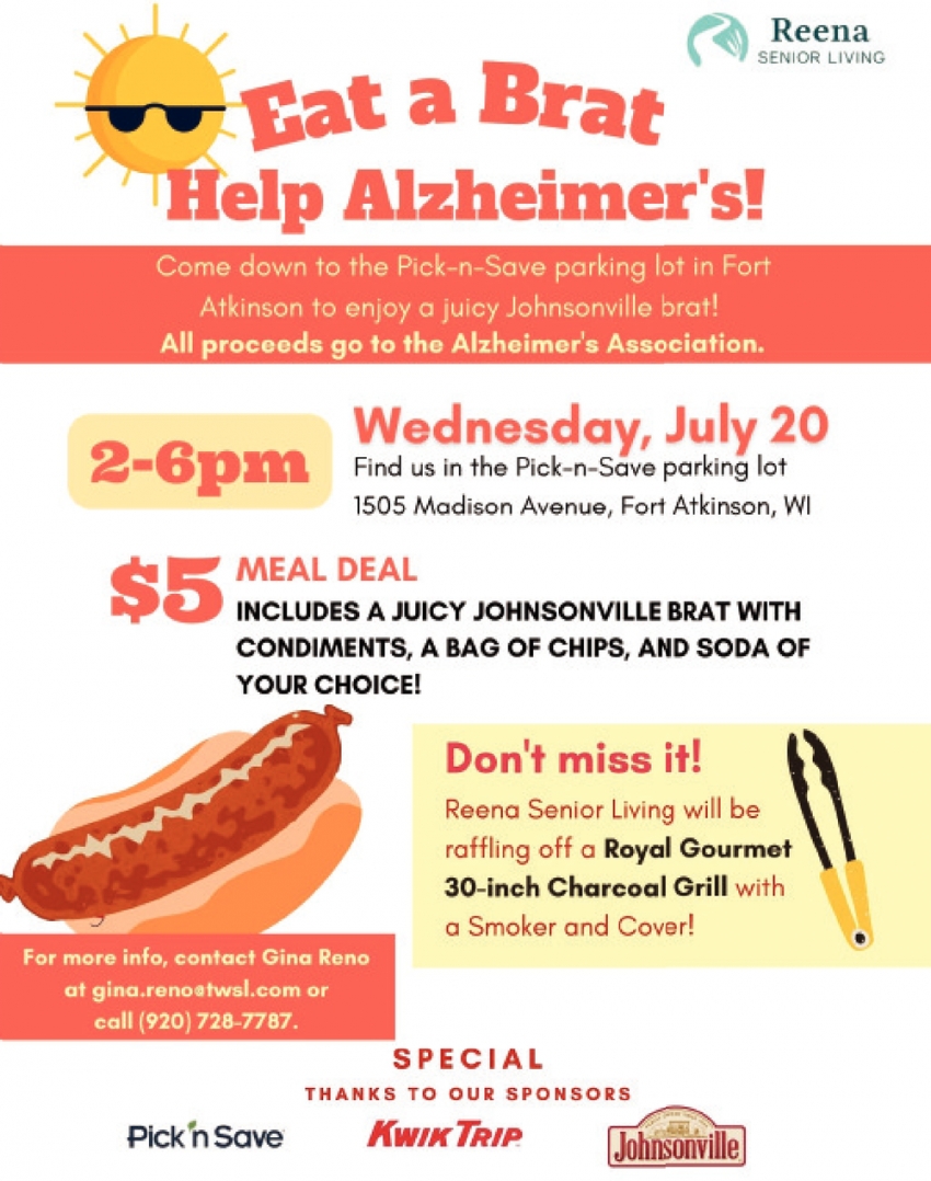 Eat A Brat Help Alzheimer's!