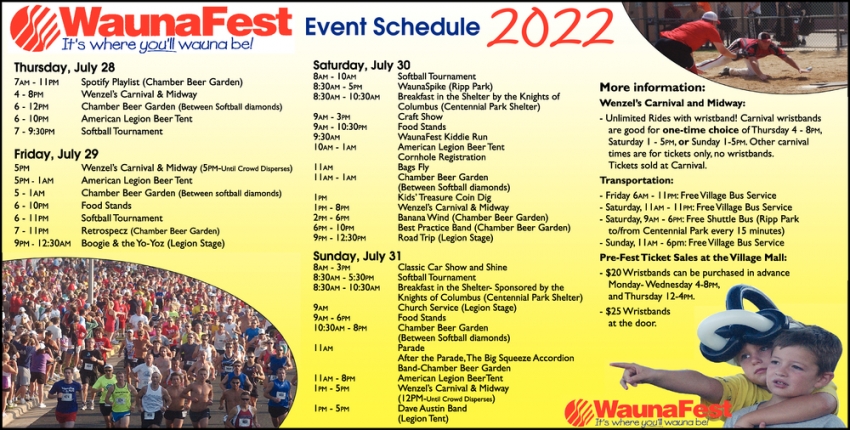 Event Schedule 2022