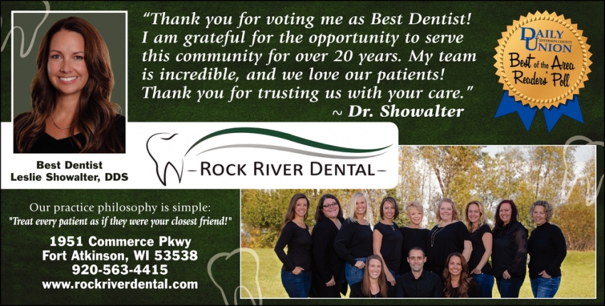 Thank You for Voting Me As Best Dentist!