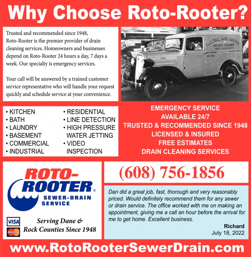 Why Choose Roto-Rooter?