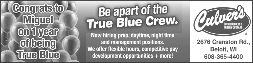 Be Apart Of The True Blue Crew