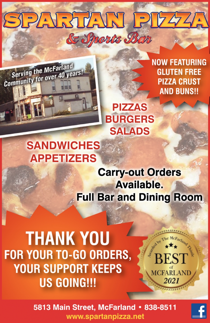 Carry-Out Orders Available
