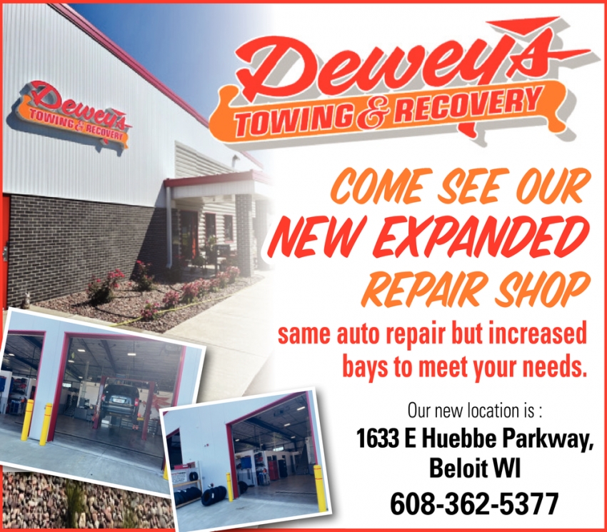 Come See Our New Expanded Repair Shop