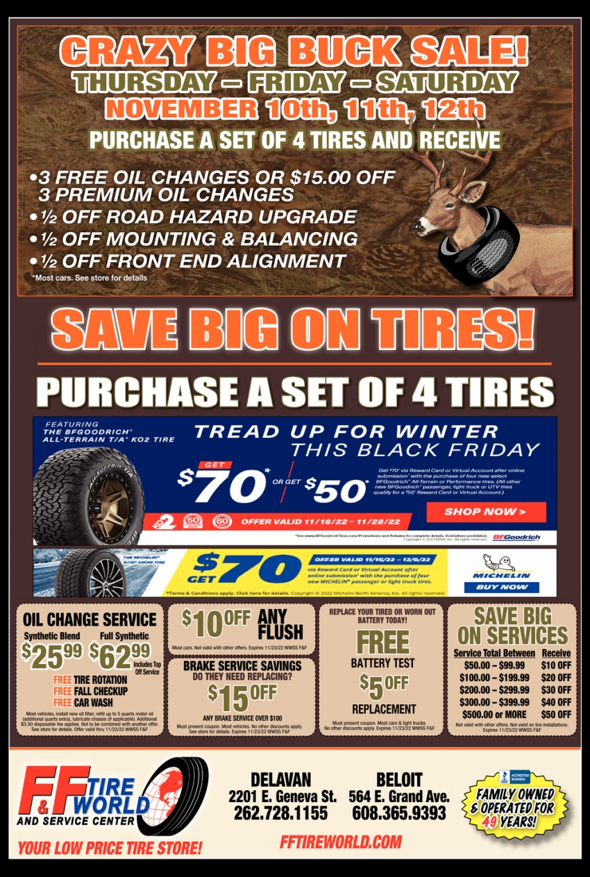 Save Big On Tires!