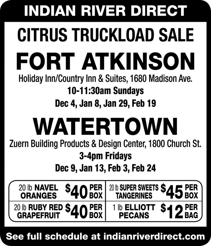 Citrus Truckload Sale