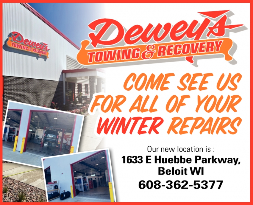 Come See Us For All Your Winter Repairs