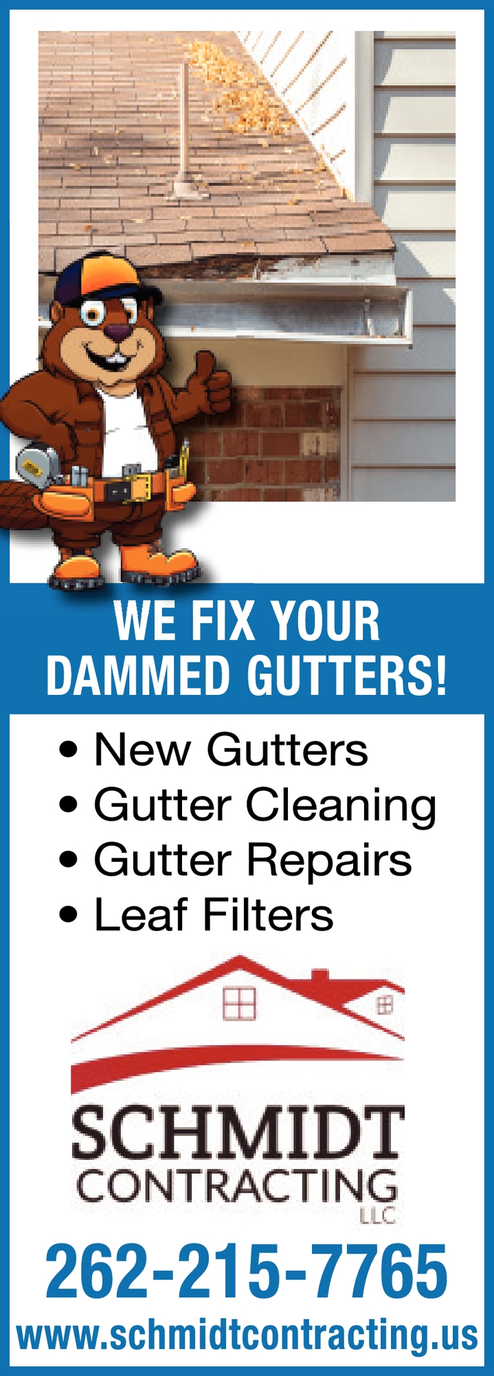 We Fix Your Dammed Gutters!