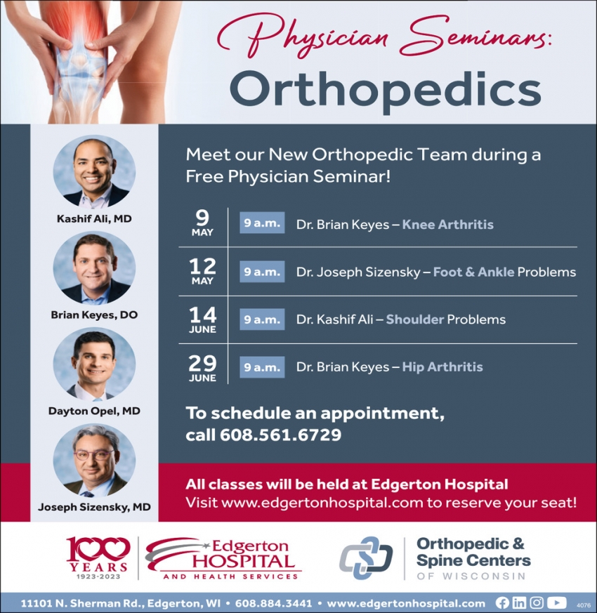 Physician Seminars: Orthopedics