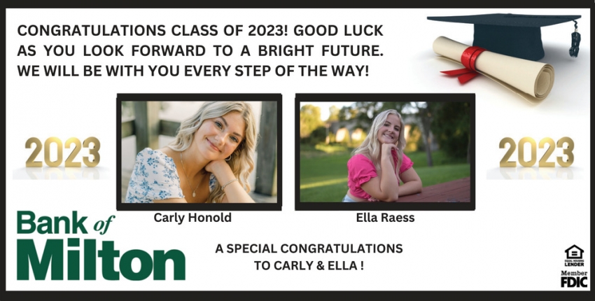 A Special Congratulations To Carly & Ella!