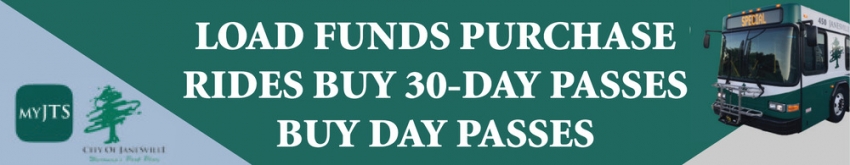Load Funds Purchase Rides Buy 30 Day Passes 