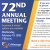 72nd Annual Meeting