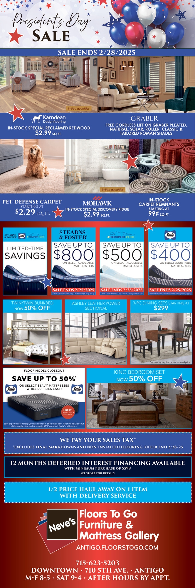 Presidents Day Sale