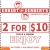 2 for $10