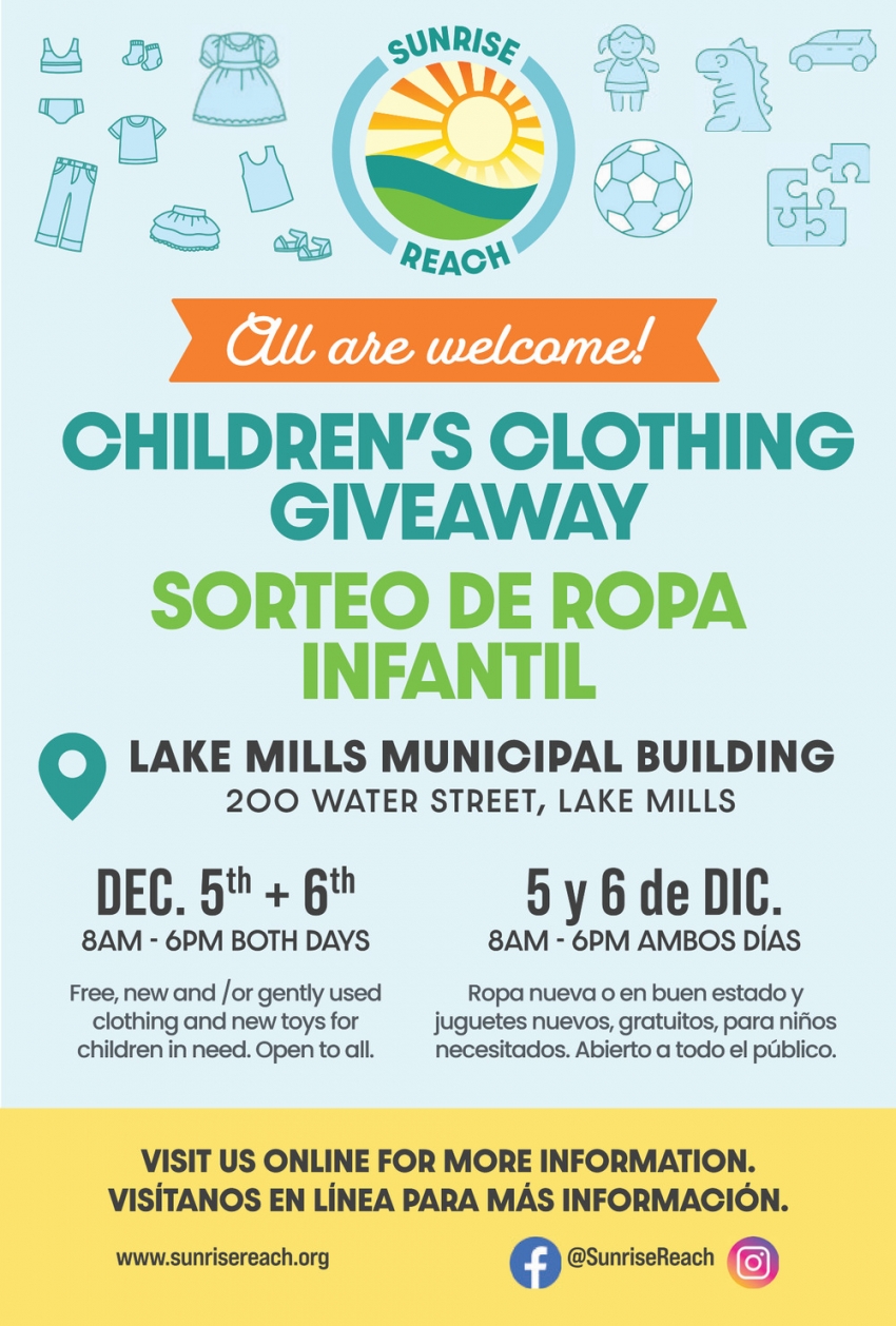 Children's Clothing Giveaway