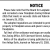Notice