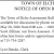 Notice of Open Book