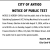 Notice of Public Test