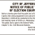Notice Of Public Test Of Election Equipment