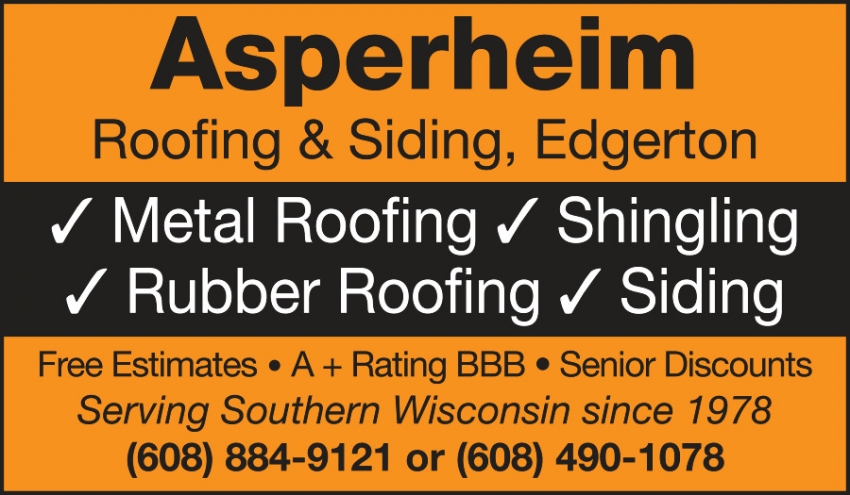Asperheim Roofing & Siding, LLC