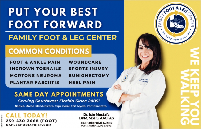 Same Day Appointments, Family Foot & Leg Center Port Charlotte, Port ...