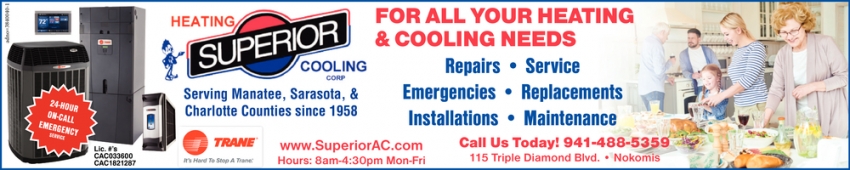 For All Your Heating & Cooling Needs
