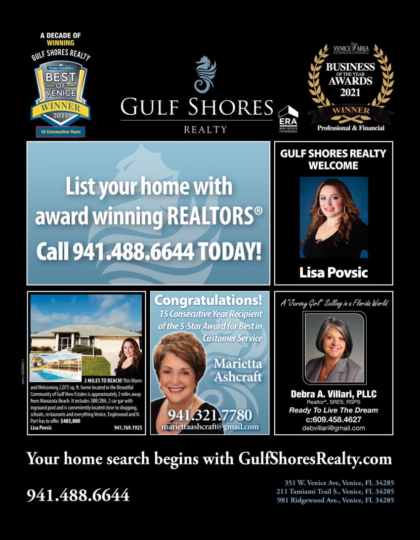 List Your Home with Award Winning Realtors