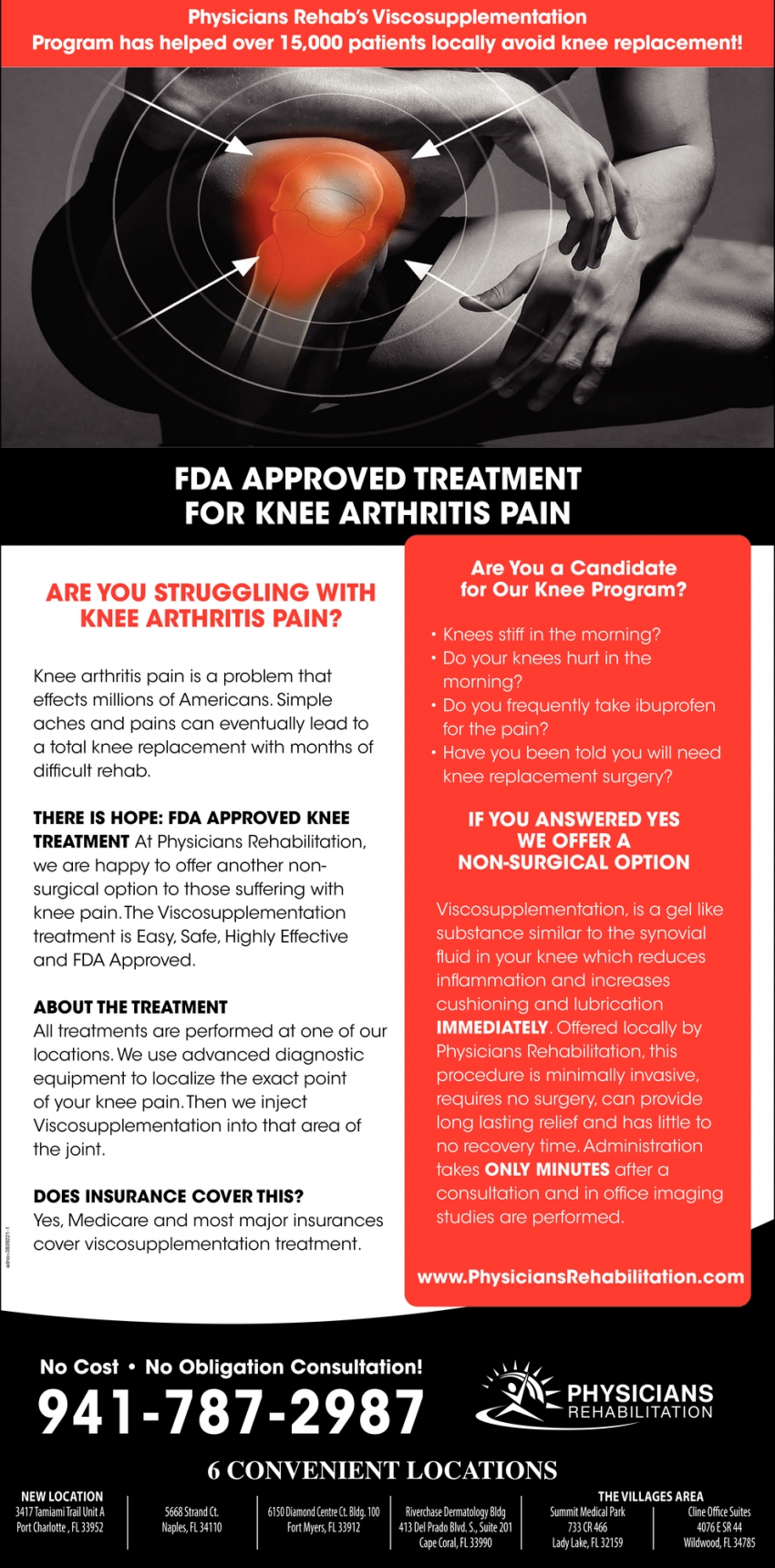 FDA Approved Treatment for Knee Arthritis Pain