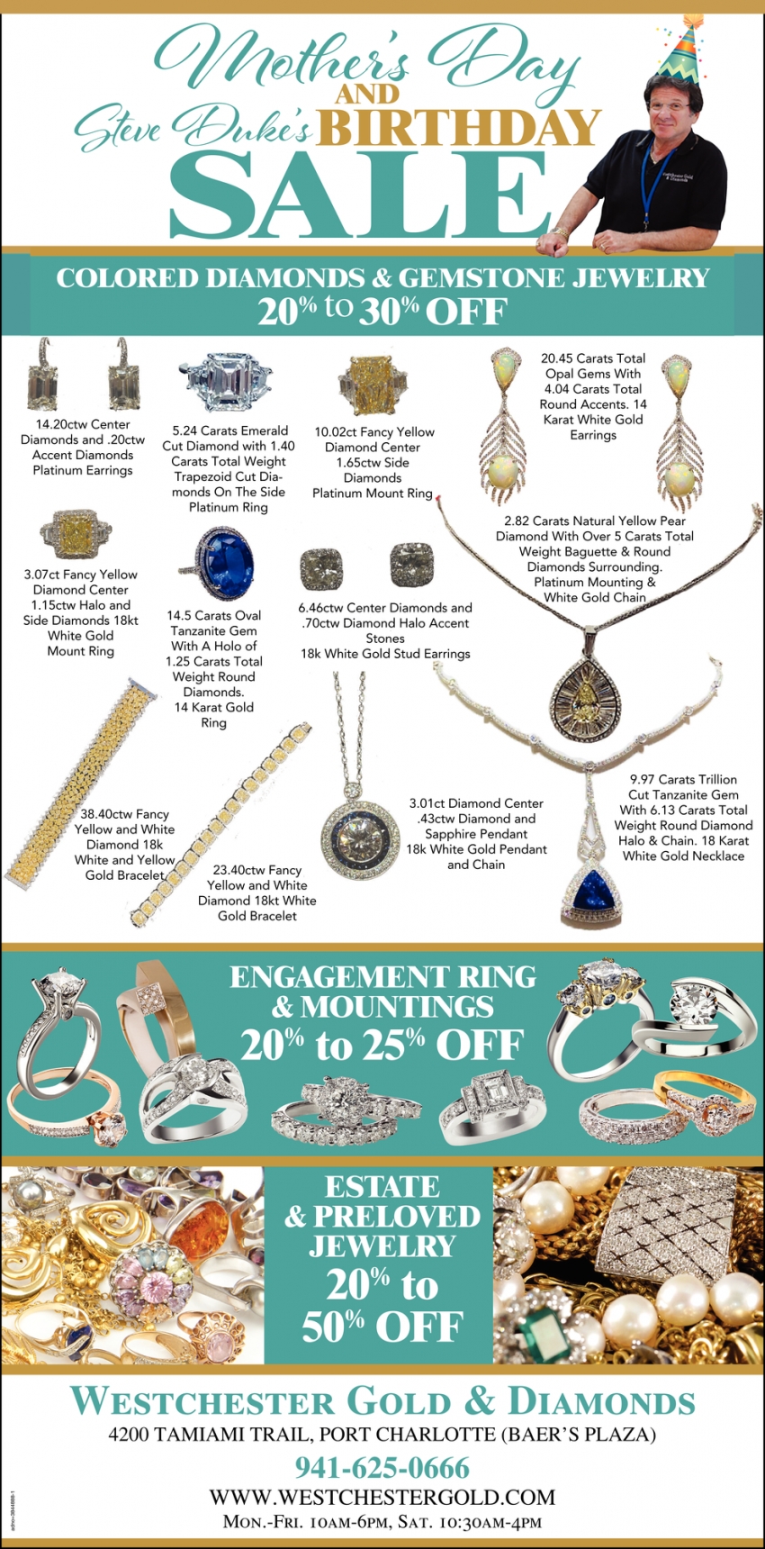 Colored Diamonds & Gemstone Jewelry