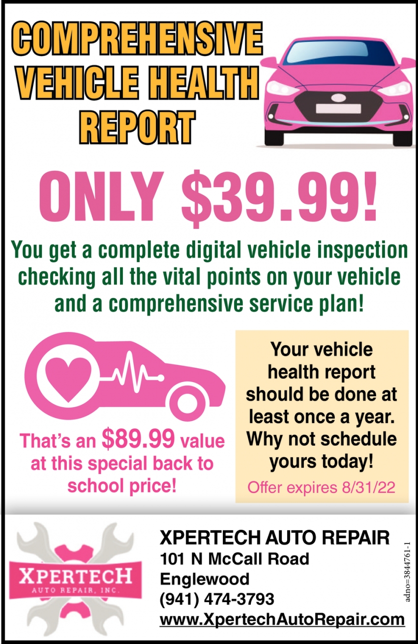 Comprehensive Vehicle Health Report