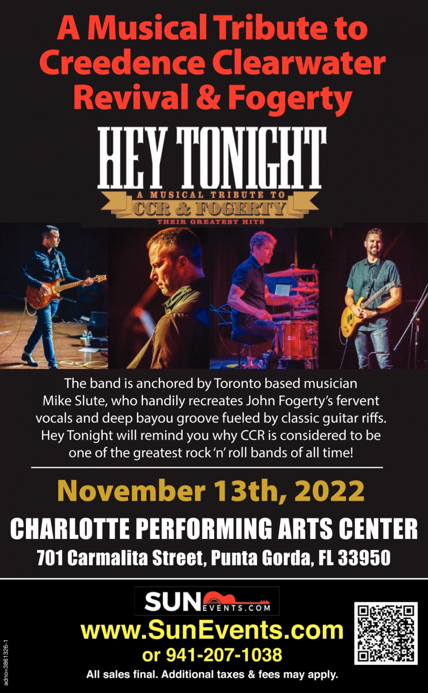 Musical Tribute to Credence Clearwater Revival & Forgety