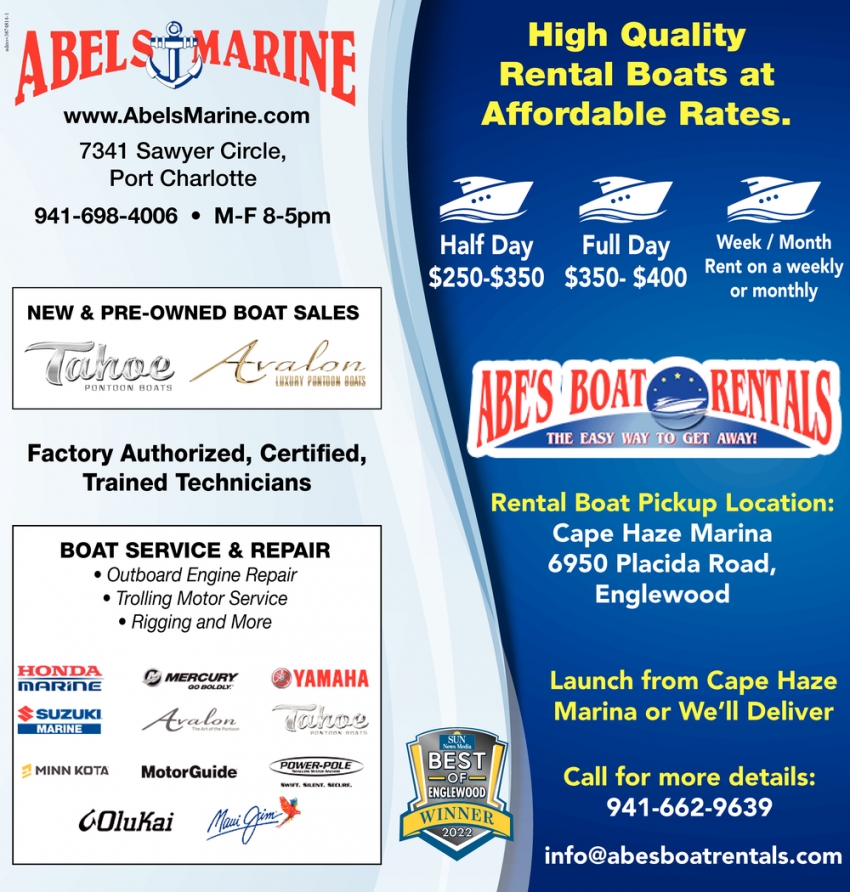 High Quality Rental Boats At Affordable Rates