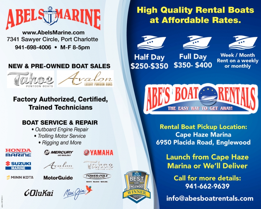 High Quality Rental Boats At Affordable Rates