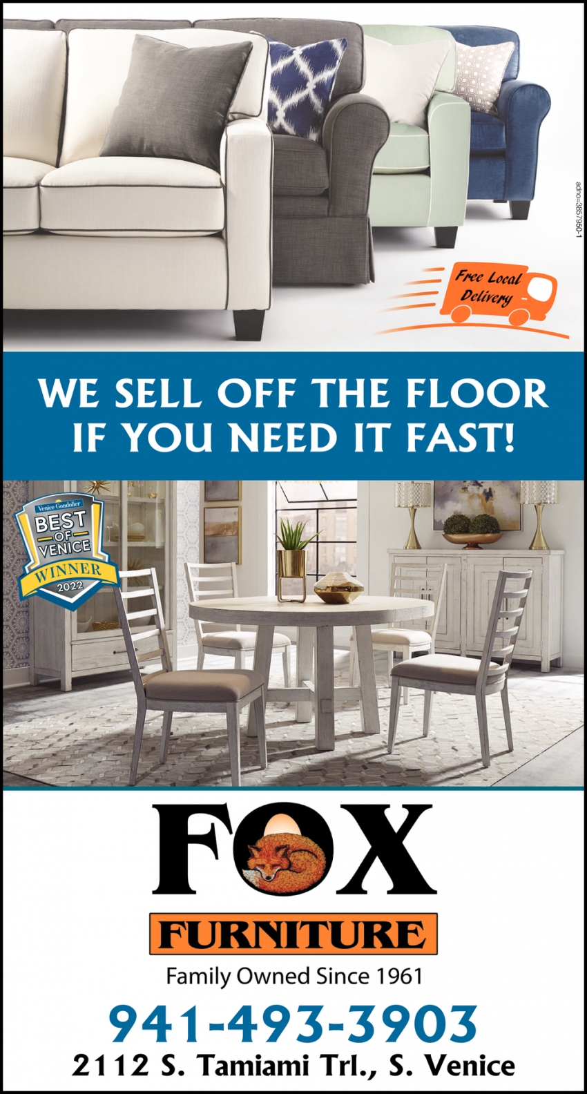 We Sell Off the Floor if You Need It Fast!