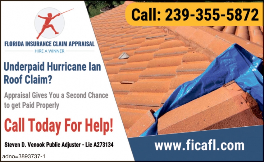 Underpaid Hurricane Ian Roof Claim?