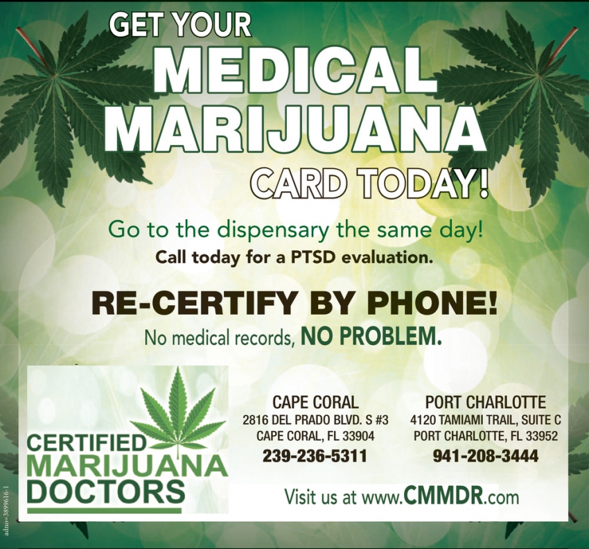 Get Your Medical Marijuana Card Today