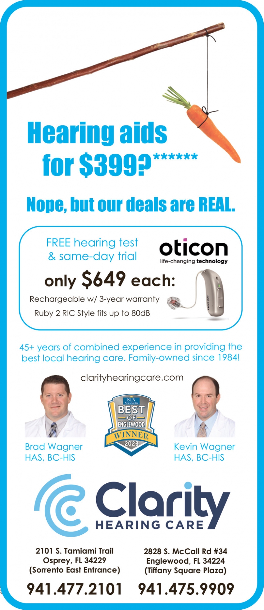 Hearing Aids for $399?