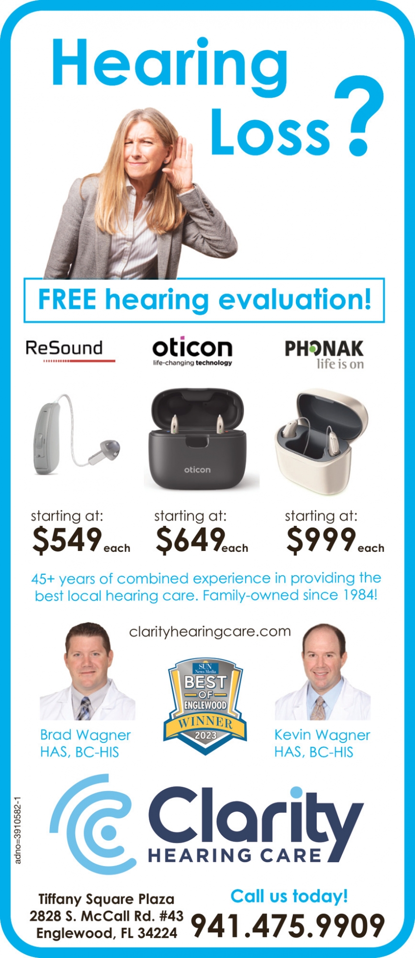 Free Hearing Evaluation!