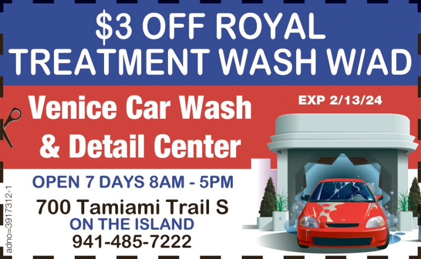 $3 OFF Royal Treatment Wash W/AD