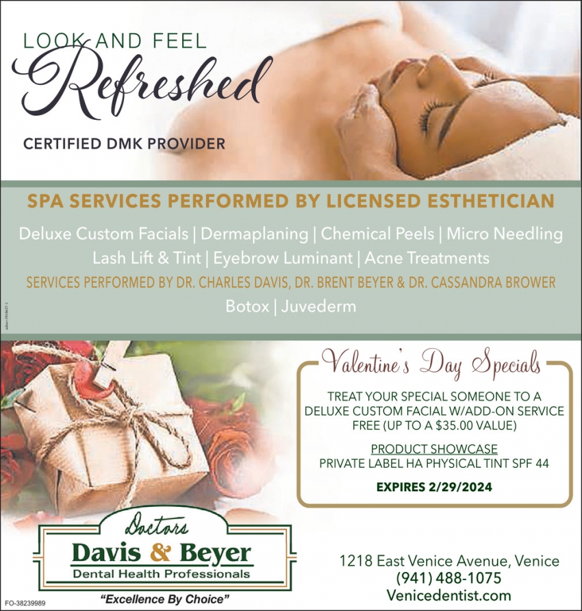 Spa Services Performed by Licensed Esthetician
