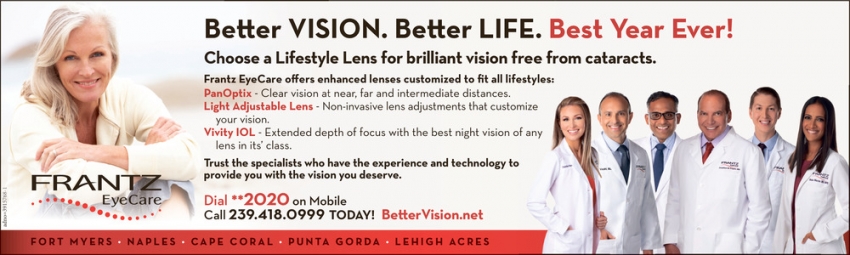 Better Vision. Better Life. Best Year Ever!