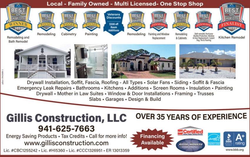 Gillis Roofing & Construction