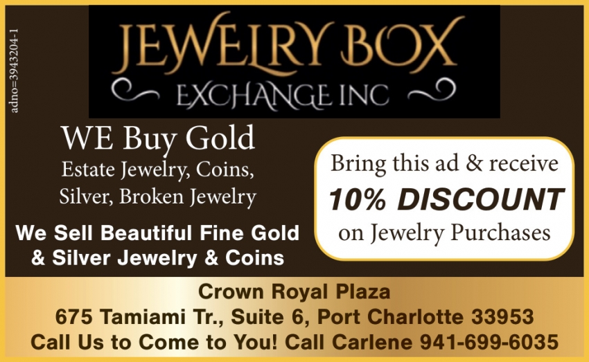 Jewelry Box Exchange Inc at Crown Royal plaza