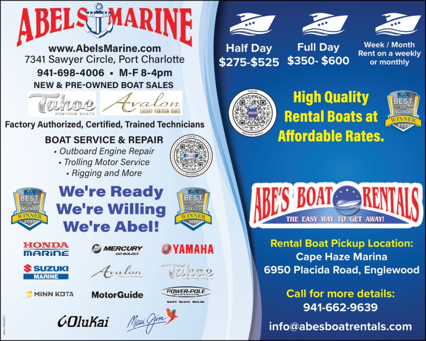 Abel's Marine - Abe's Boat Rentals