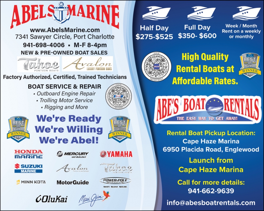 Abel's Marine - Abe's Boat Rentals