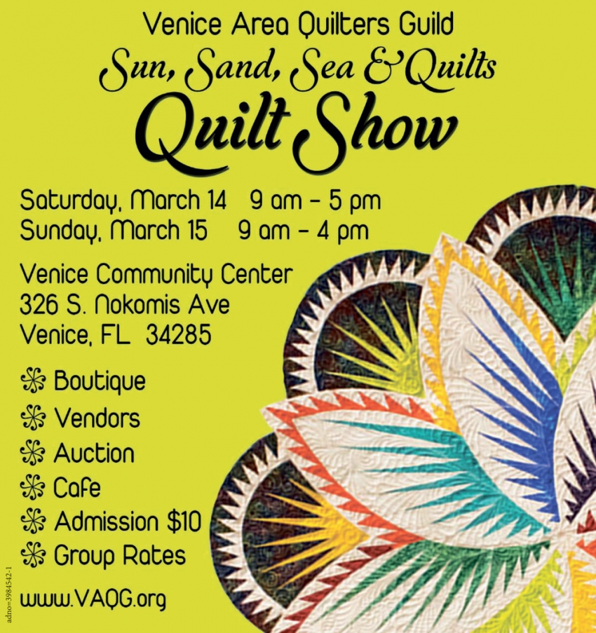 Sun, Sand, Sea & Quilts Quilt Show (March 14-15, 2026)