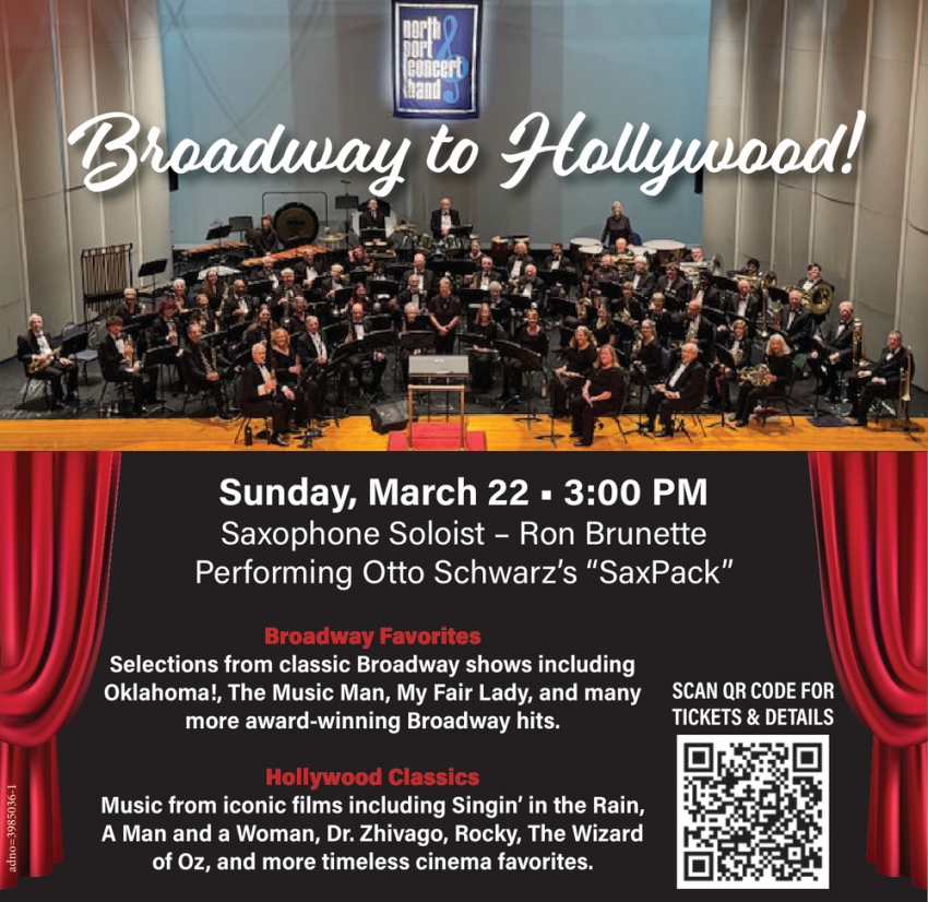 North Port Concert Band Broadway to Hollywood! (March 22, 2026)