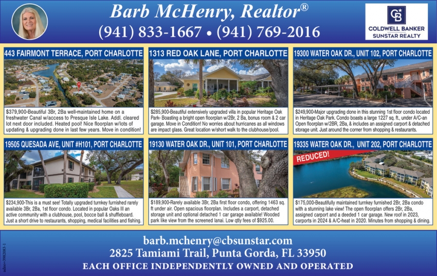Barb McHenry - Coldwell Banker Sunstar Realty