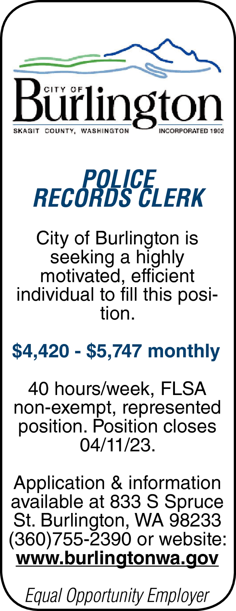 Police Records Clerk