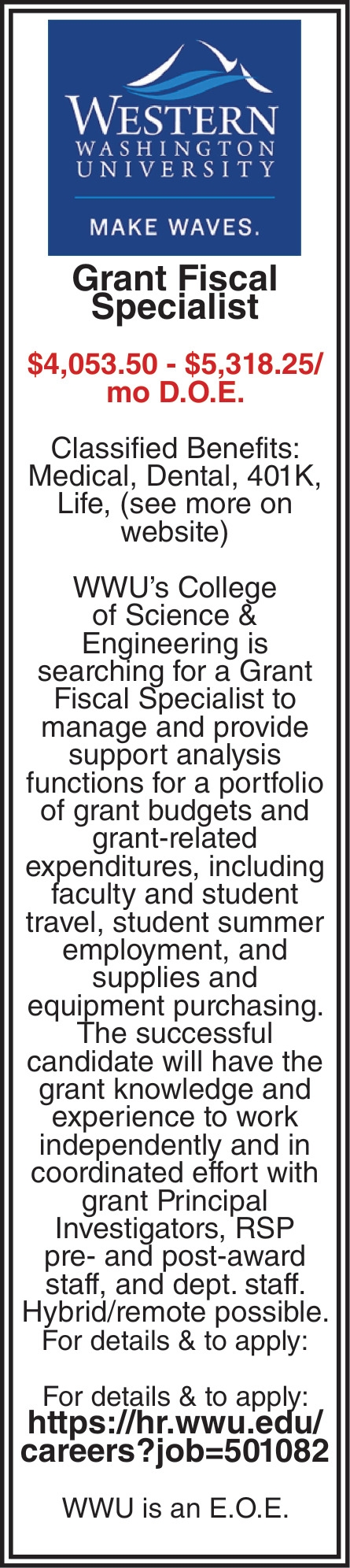 Grant Fiscal Specialist