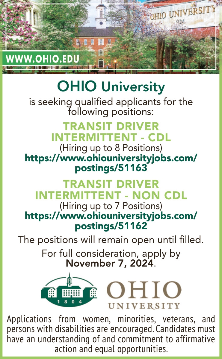 Transit Driver Intermittent, Ohio University, Tumbull, CT